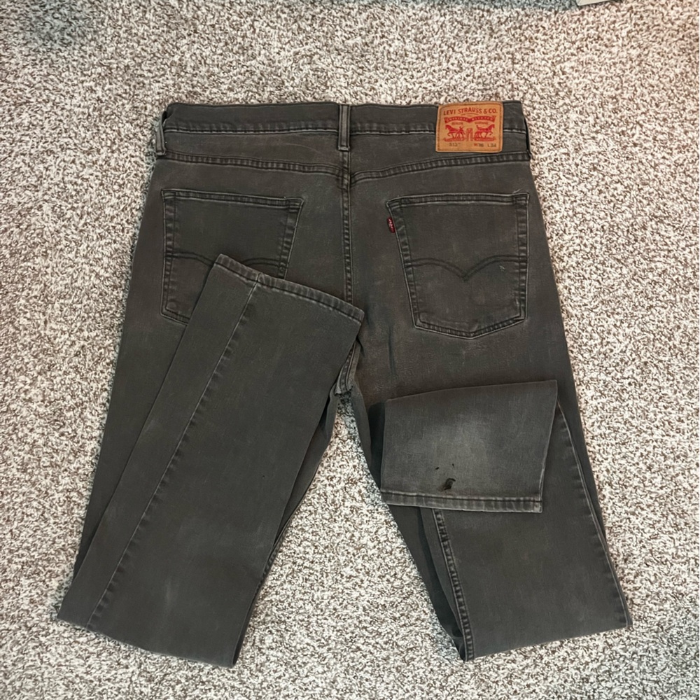 Levi's Men's Dark Gray Straight Jeans